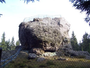 Der Schneckenstein - ein Topas-Felsen